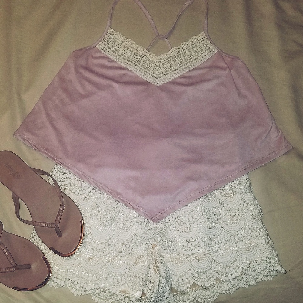 Purple Mauve Bandana Styled Top